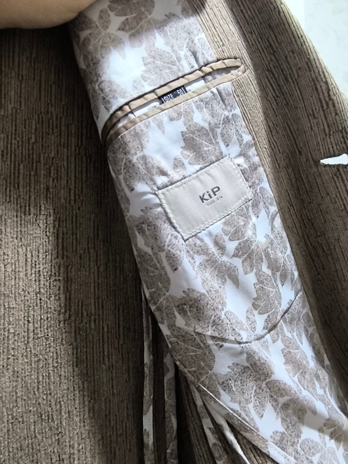 Bej Düğmeli Erkek Ceket - Görsel 4