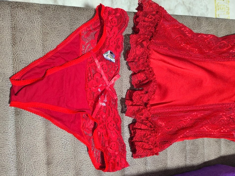 Kırmızı Dantelli Straplez Kadın Büstiyer - Görsel 3