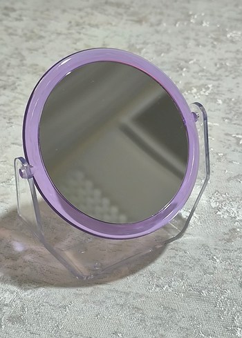 Ikea Pastel Mor Masaüstü Makyaj Aynası