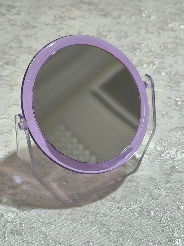 Pastel Mor Masaüstü Makyaj Aynası - Görsel 3