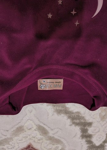 Bordo Kadın Uzun Kollu Rahat Pijama Takımı - Görsel 5