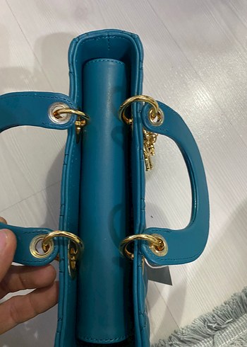 Diğer Mavi Deri Zincir Detaylı Dior Kadın Çanta