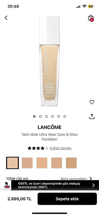 lancome fondoten