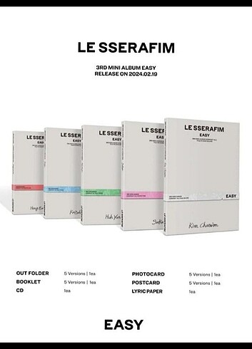 Le Sserafim - Easy Compact Ver Album 