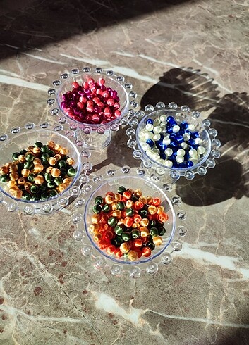 Kiraz boncuğu (120 adet) 6mm - Görsel 8