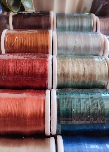 Boncuk sarma ipi MAT RENKLER - Görsel 6