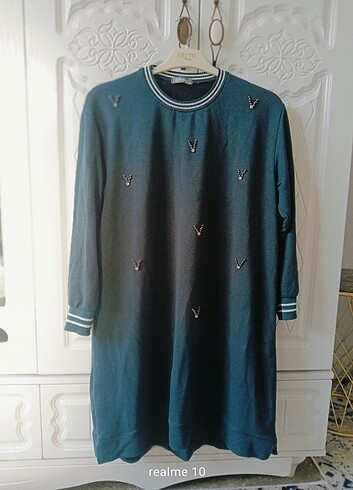 Koyu yeşil tunik