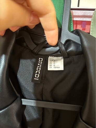 H&M H&M deri blazer ceket