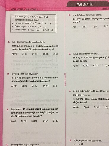 Beden Renk KPSS yaprak test