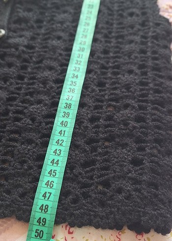 Siyah Örgü Kadın Kısa Süveter - Görsel 4