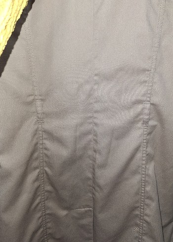 Bej Düğmeli Midi Kadın Trençkot - Görsel 6