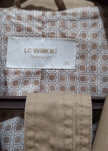 Bej Düğmeli Midi Kadın Trençkot - Görsel 2