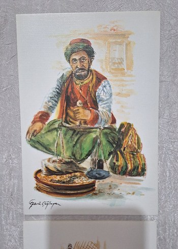 Geleneksel Sanat Temalı İki Kartpostal - Görsel 2