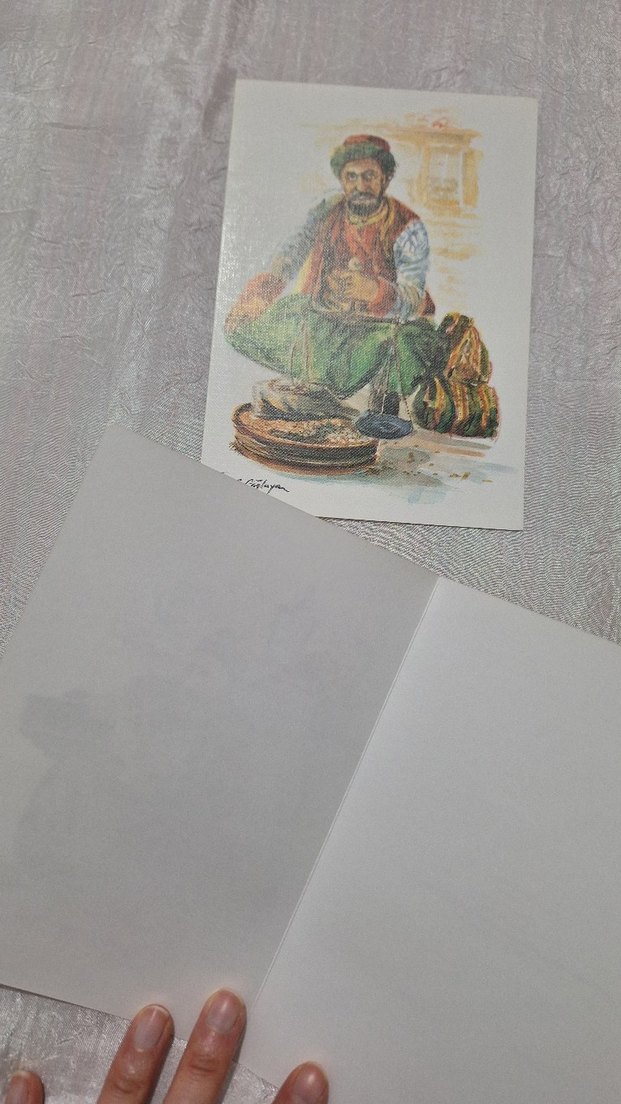 Geleneksel Sanat Temalı İki Kartpostal - Görsel 5