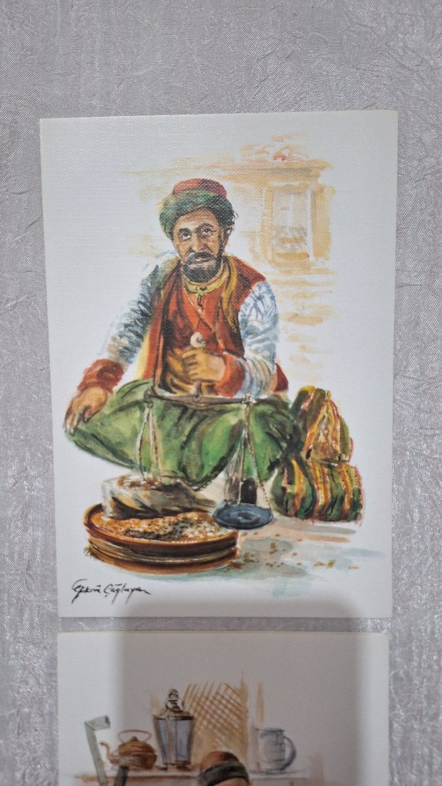 Geleneksel Sanat Temalı İki Kartpostal - Görsel 2