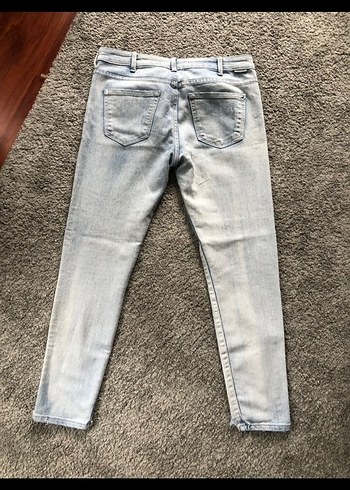 Gri Midi Boy Normal Kesim Kadın Kot Pantolon - Görsel 2