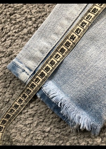 Gri Midi Boy Normal Kesim Kadın Kot Pantolon - Görsel 7