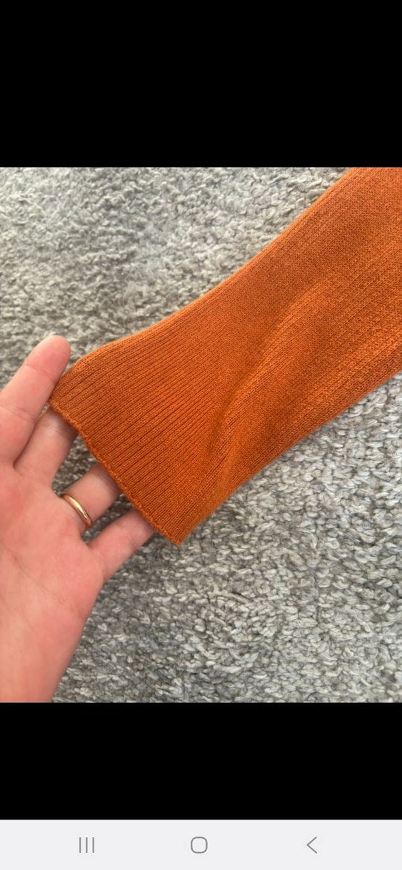 Kadın Tarzı Uzun Kahverengi Triko Hırka - Görsel 4