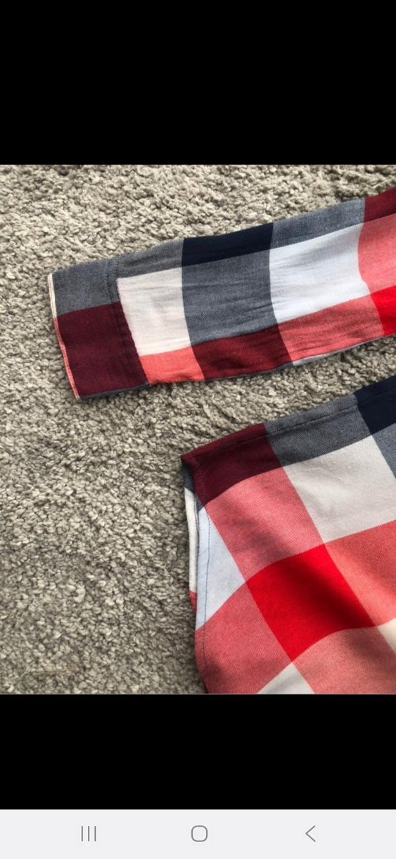 Düğmeli Uzun Kollu Ekose Kadın Gömlek - Görsel 4