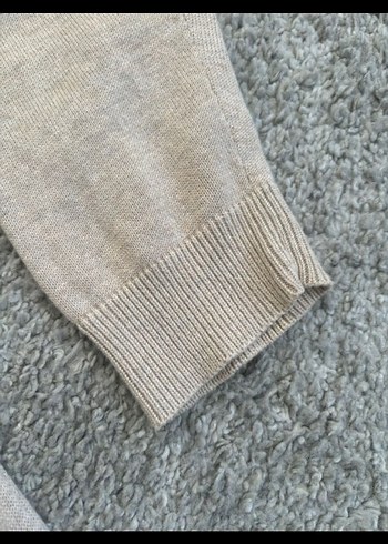 Gri Uzun Örgü Kadın Hırka - Görsel 3