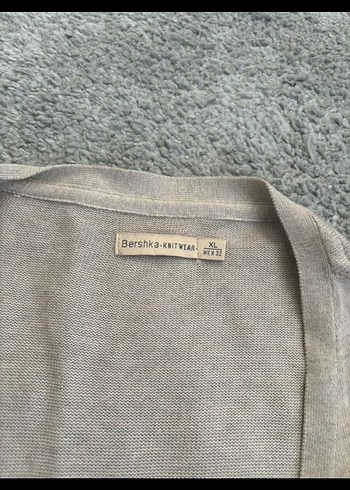 Gri Uzun Örgü Kadın Hırka - Görsel 2