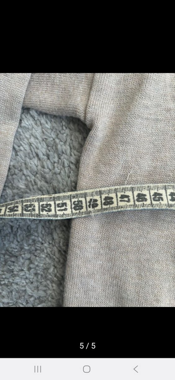 Gri Uzun Örgü Kadın Hırka - Görsel 5