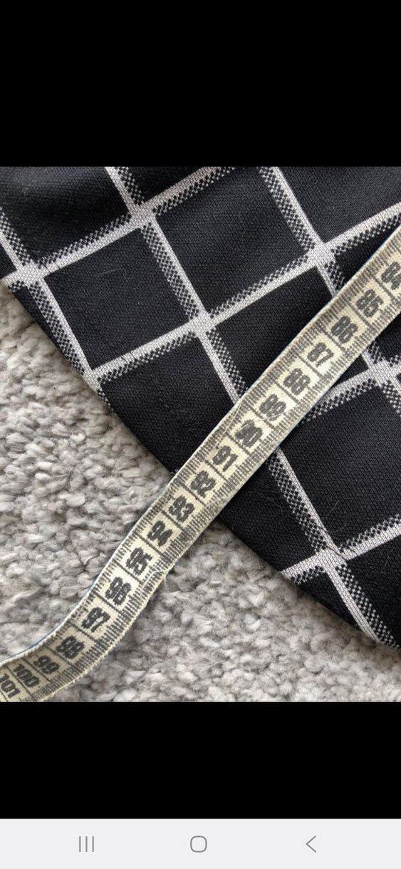 Uzun Kollu Siyah Kareli Midi Elbise - Görsel 5