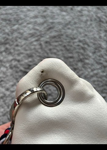 Beyaz Baskılı Kadın Bel Çantası - Görsel 6