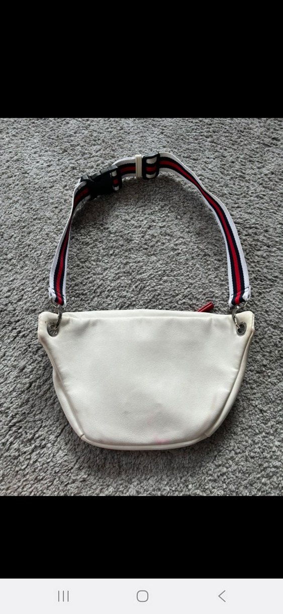 Beyaz Baskılı Kadın Bel Çantası - Görsel 2