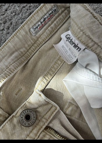 Bej Erkek Denim Pantolon - Görsel 4