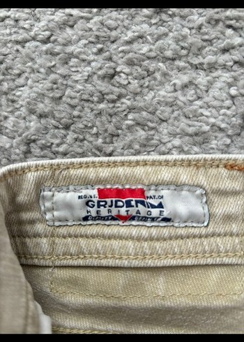 Bej Erkek Denim Pantolon - Görsel 5