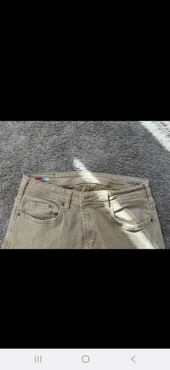 Bej Erkek Denim Pantolon - Görsel 3