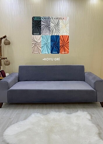  Beden İtalyan süet koltuk örtüsü 