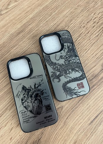 İphone 15 Pro Dark Gri Baskılı Telefon Kılıfı