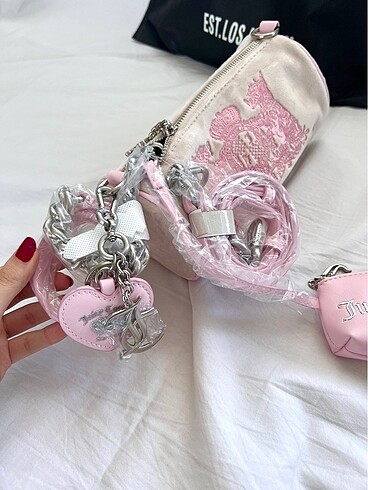 Beden pembe Renk Orijinal Juicy Couture çanta