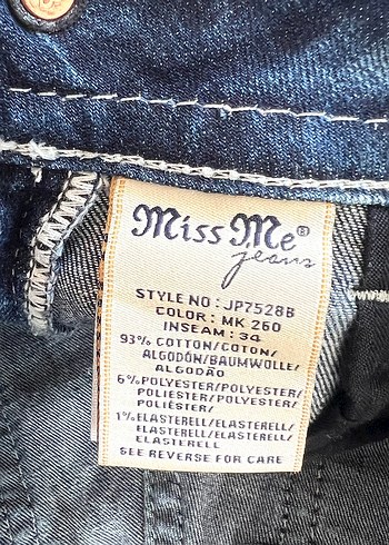 26 Beden MISS ME JEAN 26 BOOTCUT