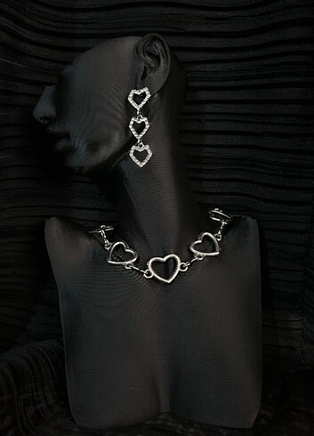 Silver Kalpli chocker kolye