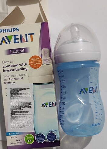 Philips Avent SCF035/17 Natural PP Biberon 260 ml Mavi