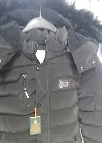 Diğer Siyah Düğmeli cocuk Kışlık Mont
