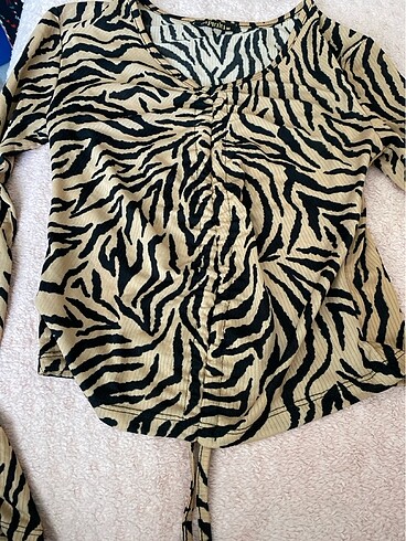 m Beden Leopar bluz