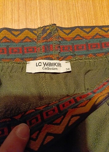 LCW Keten Yeşil Pantolon