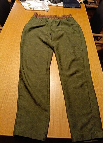 xs Beden LCW Keten Yeşil Pantolon