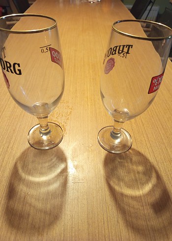 Tuborg İki Adet Ayakli 50 cl Bira Bardağı - Görsel 2