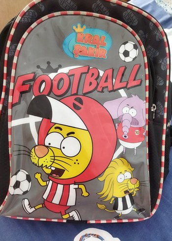  Renkli Futbol Temalı Çocuk Okul Çantası
