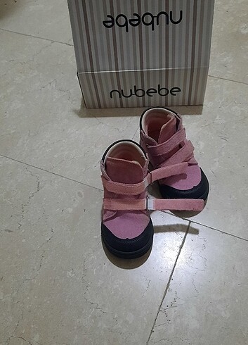 21 Beden pembe Renk Nubebe Kışlık Nubuk Bot