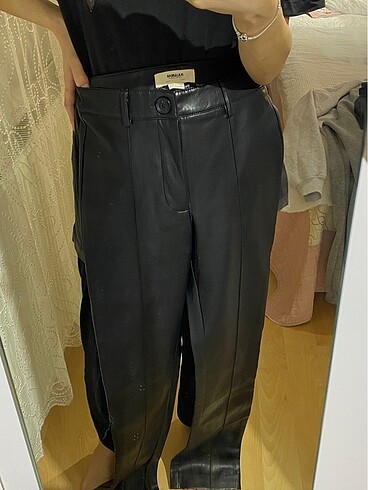 xs Beden Deri Pantolon Pull bear