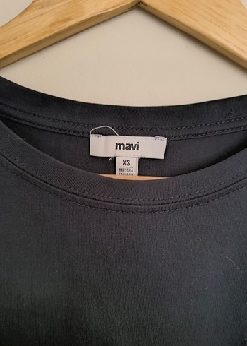 Mavi Siyah Kısa Kollu Basic Tişört