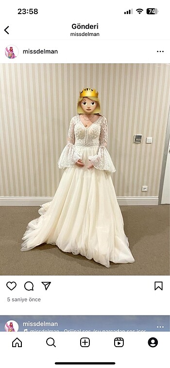 Aysira gelinlik - Görsel 12