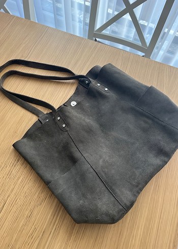 Mango süet kol çantası - Görsel 2