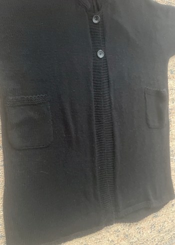 Siyah Uzun Kollu Triko Kadın Hırka - Görsel 8